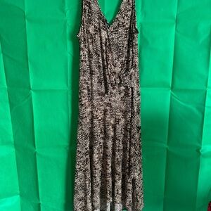 Jones New York Brown & Tan Maxi Dress